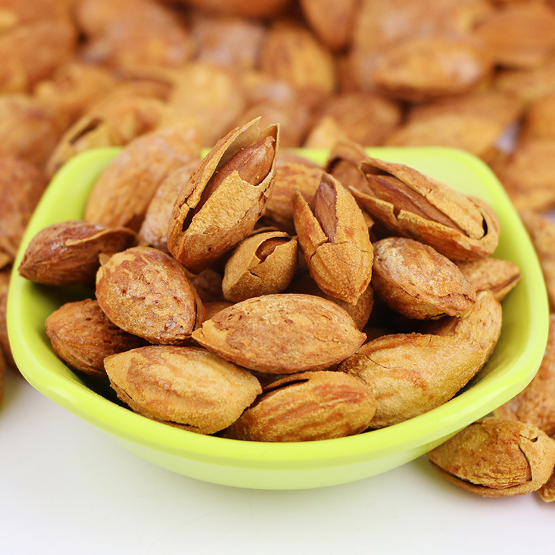 新疆特产纸皮巴旦木500g/袋装NP椒盐巴旦木坚果休闲零食坚果批发|ru