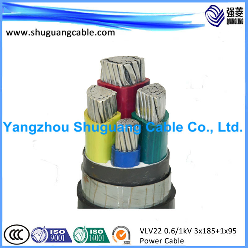 曙光电缆批发各种铜芯铝芯电力电缆VLV22 0.6 1KV 3x185 1x95可检
