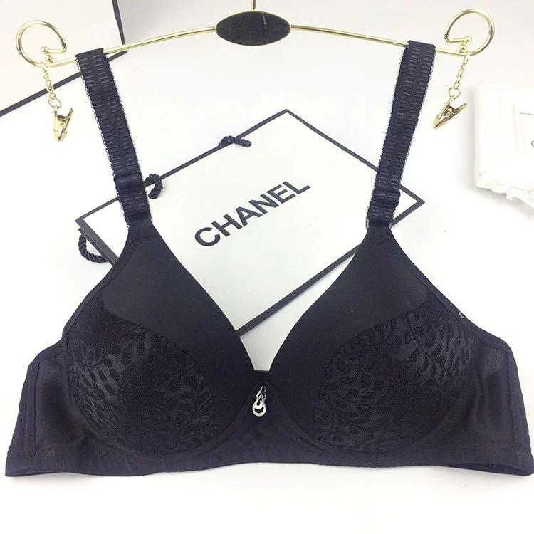 Thin wireless bra, underwear for mother, plus size, for middle age