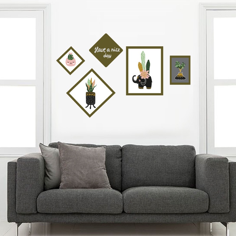 Fashionable fresh photo frame wall stickers simple artistic living room cozy bedroom bedside elegant decorative stickers SK7118 Fashionable fresh photo frame wall stickers simple artistic living room cozy bedroom bedside elegant decorative stickers SK7118