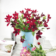 铁线莲 仿真铁线莲花仿真花假花婚庆家居装饰花瓶插花摄影
