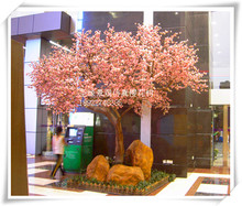 仿真樱花树假樱花树  玻璃钢假树定做  寿司店装饰樱花树
