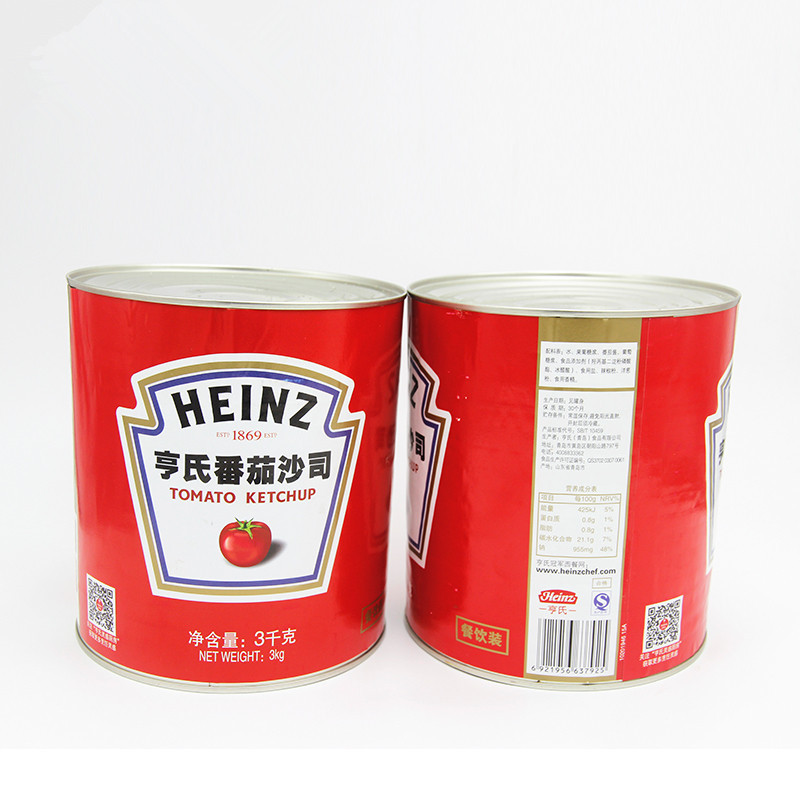 亨氏番茄沙司3kg番茄酱 意大利面酱薯条披萨热狗薯塔寿司烘焙材料-阿里巴巴