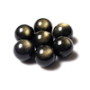 Natural 6A Golden Salmon San beads Golden Eye Black Eye Black Stone Barrone Diyi DIY Jewelry Beads Attack Introduction Wholesale