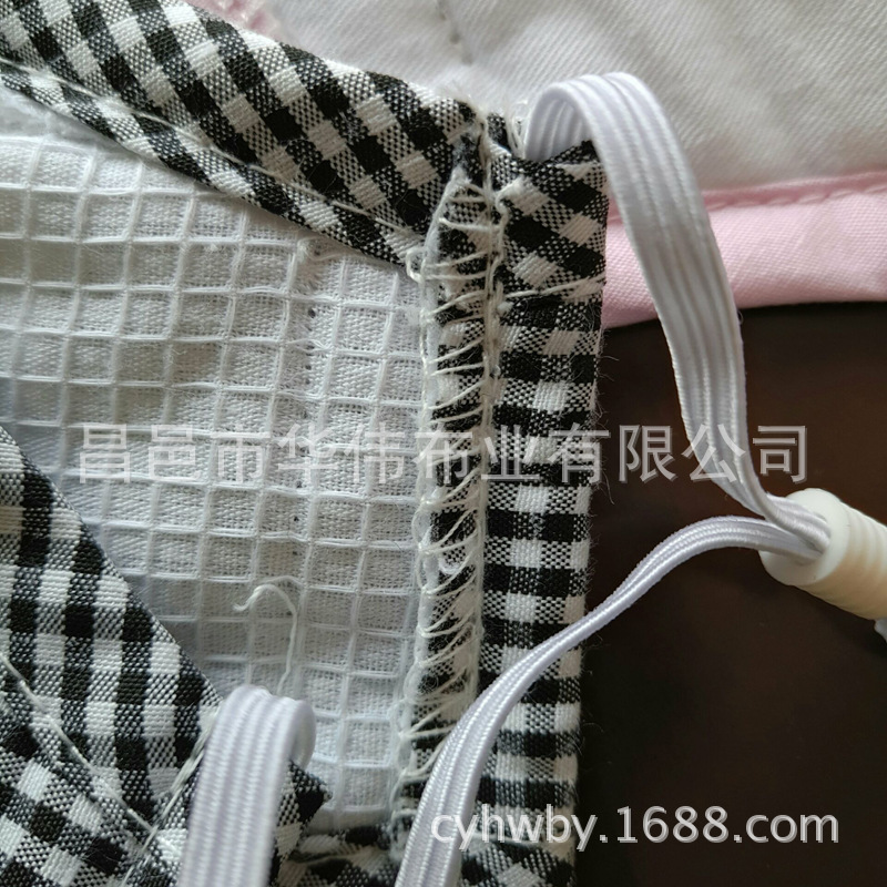 全棉华夫格面料料 口罩婴儿童装浴袍家居服面料