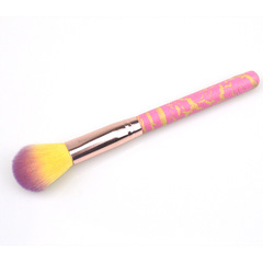 美奈琪化妝刷批發單支木柄裂紋粉刷腮紅刷胭脂刷蜜粉刷伸縮刷