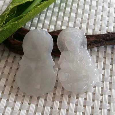 Emerald Tieguanyin tea jade, pendant