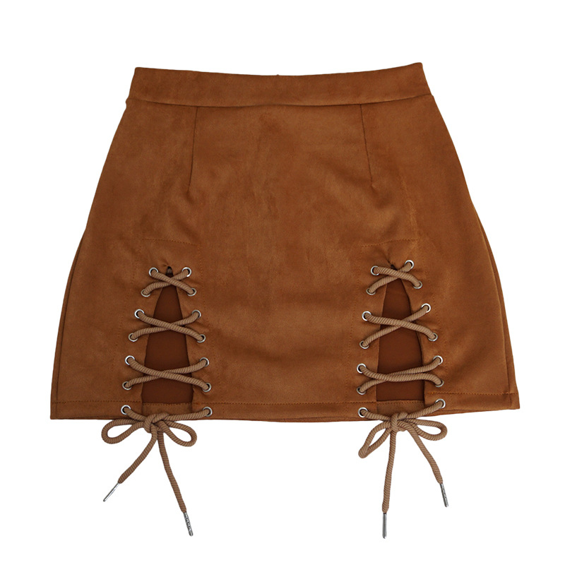 Jupe femme LANGUE DES FLEURS en Daim - Ref 3330249 Image 70