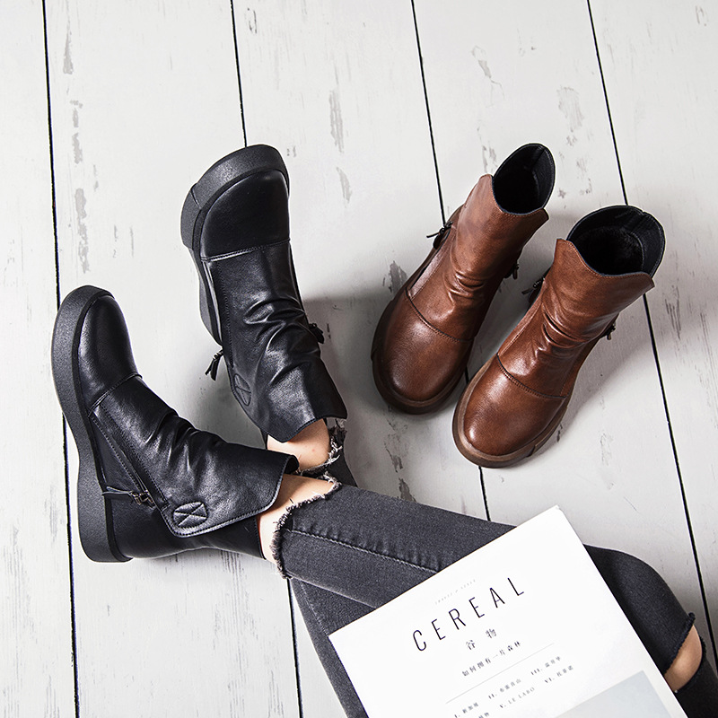 Bottes femme en PU artificiel - Ref 3355246 Image 1