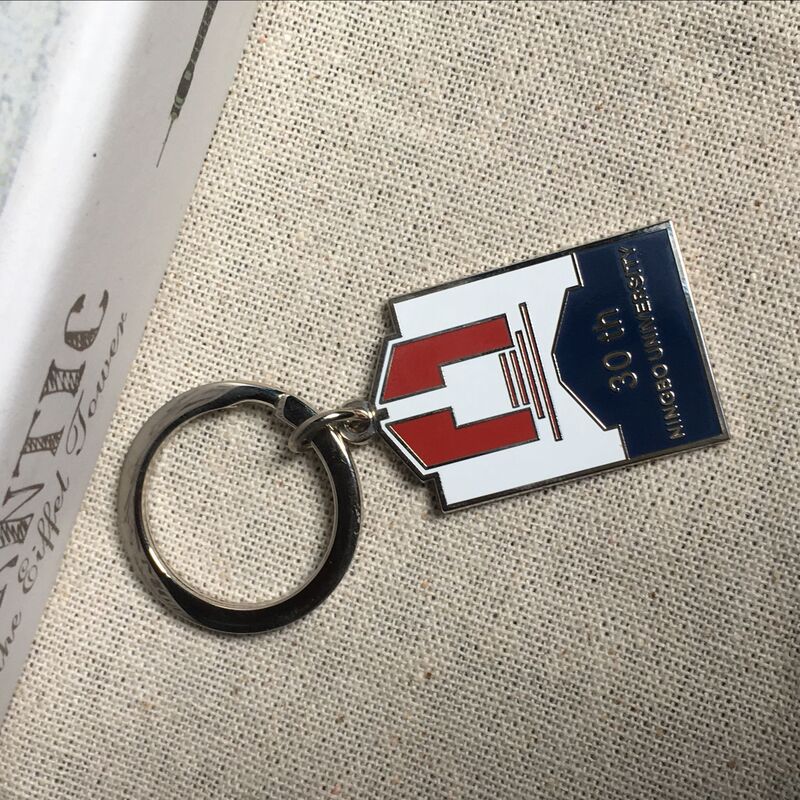 Wholesale Ningbo University metal keychain Cartoon creative listing paint keychain brooch gift making