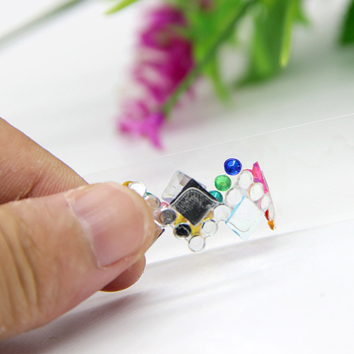 Factory direct sales diamond decorative stickers diamond tape various styles and colors one roll 50CM