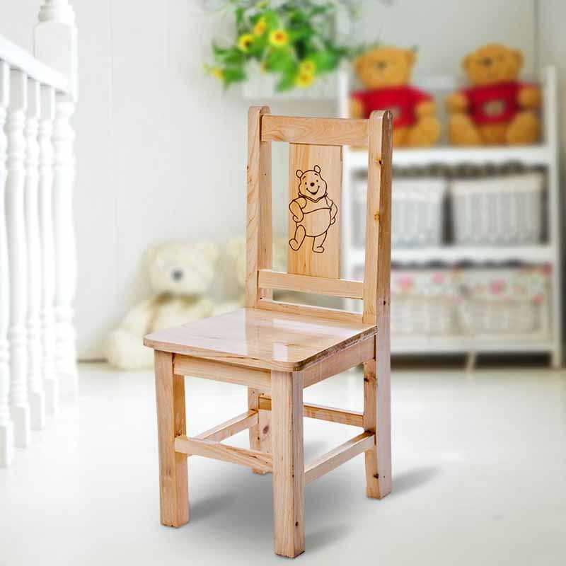 Manufactor Cypress Wood chairs solid wood Cartoon children student Desks and chairs chair originality wholesale customized