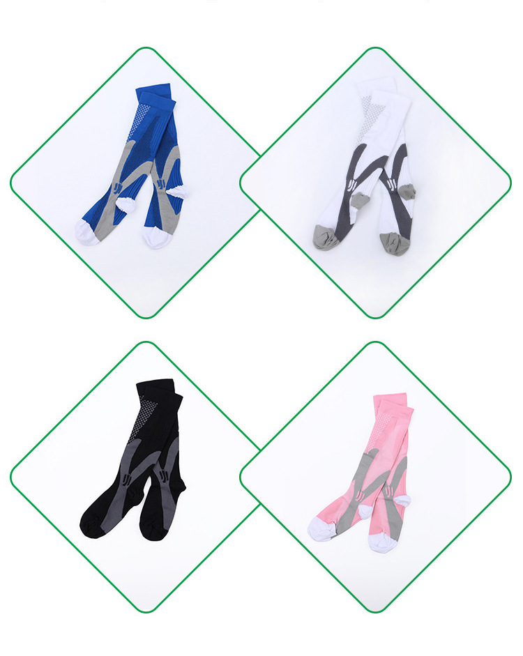 Unisex Mode Farbblock Nylon Jacquard Socken display picture 4