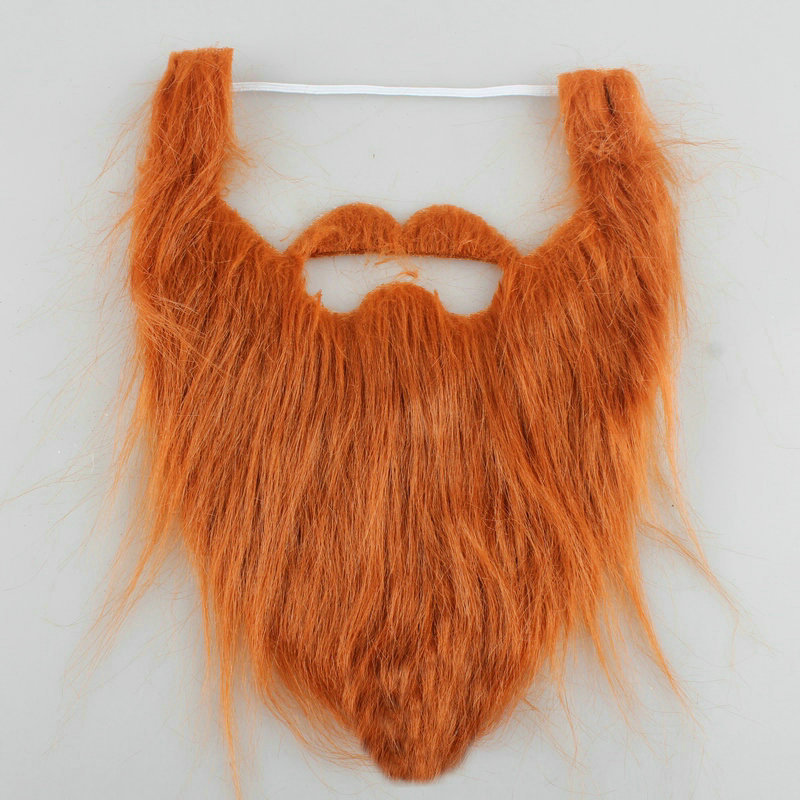 thumbnail image 1 of Barba falsa autoadhesiva con fianza, novedad, facial falso, accesorio de disfraz para adultos, 1 of 3