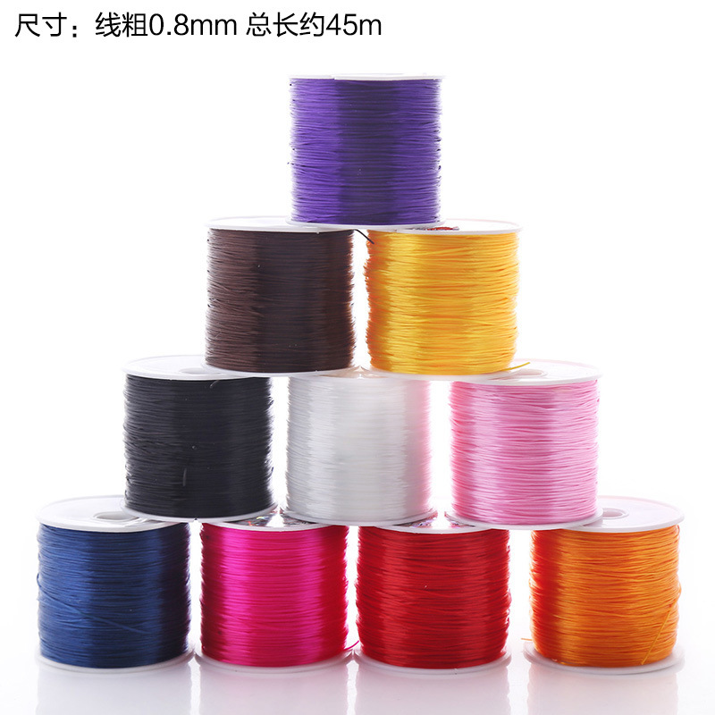 水晶线佛珠弹力线松紧线diy手工配件串珠手链线绳子 厂家直供