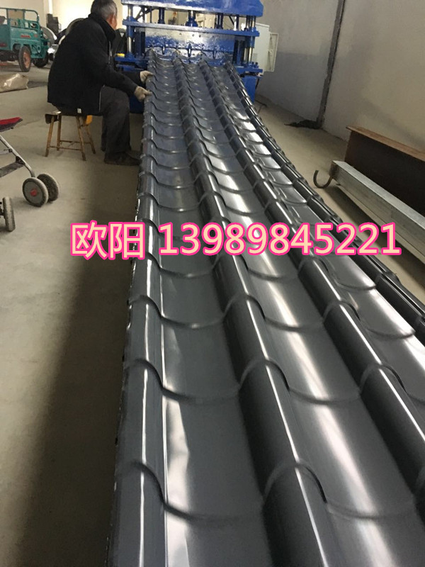 杭州绍兴嘉兴宁波金华金属仿古瓦，圆筒状金属琉璃瓦765型