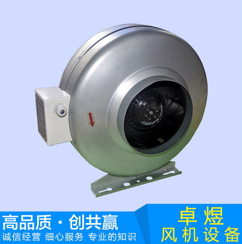 供应 圆形抽油烟管道抽风机 GDF250工业用管道抽风机