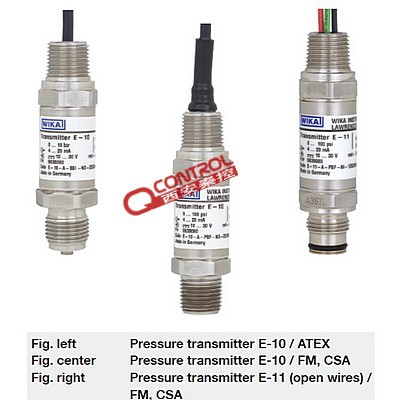 德国wika E-11平嵌膜片压力传感器4-20MA输出 隔爆型压力变送器