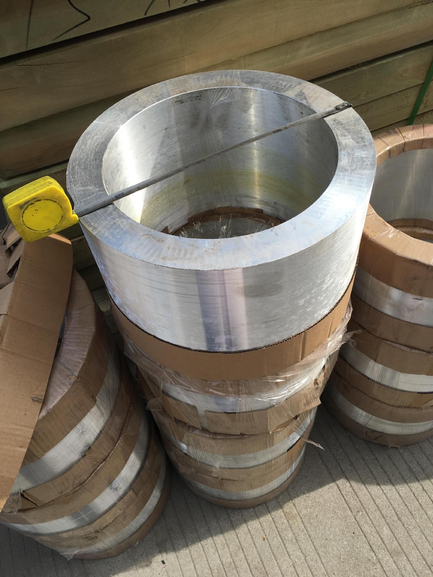 105铝管道硬质铝合金铝管2024/6A02铝管无缝管175*15/200*15铝管