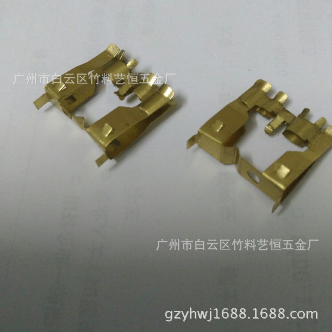 厂家供应欧规地线弹片地线弹片黄铜地线弹片插座地线