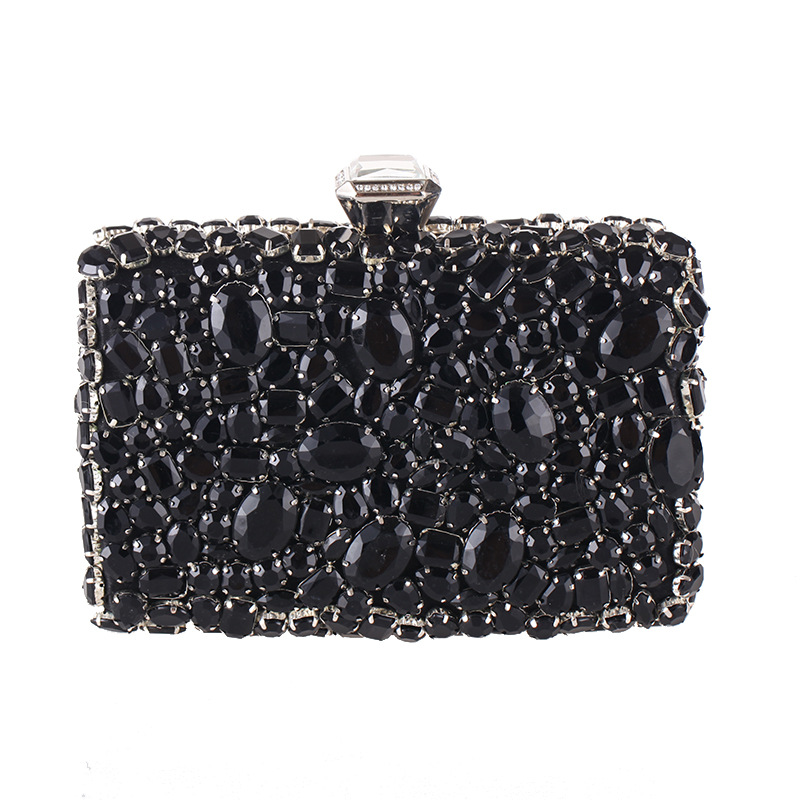 Acrylic Diamond-encrusted Evening Bag With One-handed Banquet Handbag display picture 11