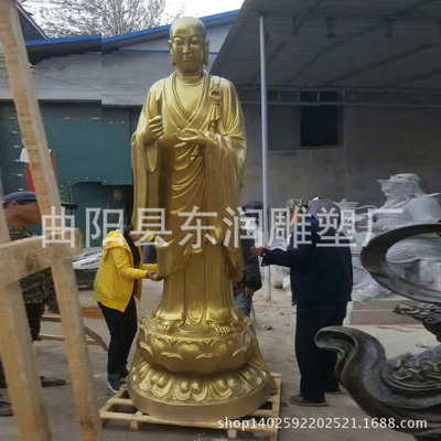 玻璃钢佛像雕塑2.8米地藏王佛像寺庙雕塑厂家直销树脂佛像摆件|ms