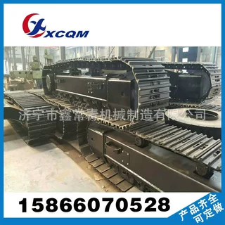 挖掘机底盘 钢制履带底盘总成改装 设计制作