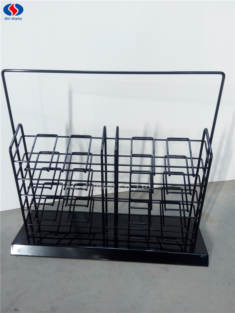 【实力厂家】黑色金属木板展示架10格20*12cm/20格10*12cm