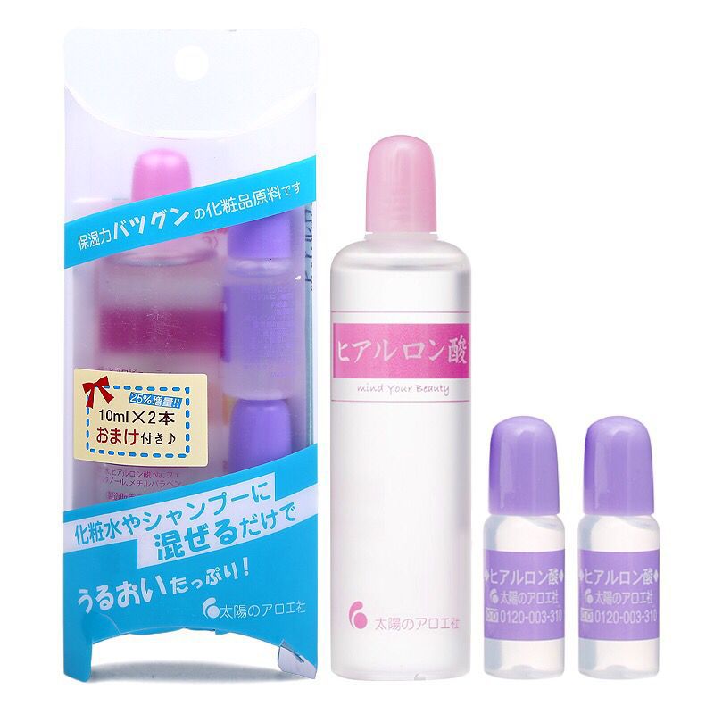 日本正品COSME大賞太陽社玻尿酸透明質原液80ml+2*10ml套裝