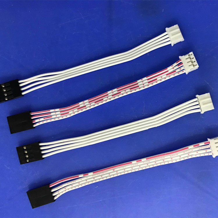 Manufacturers ph2.0mm DuPont 2.54 4p Terminal line Double head Red and white Cable Connecting line Customizable
