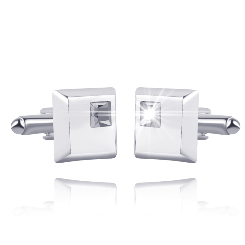 New Fashion Diamond Cufflinks display picture 9