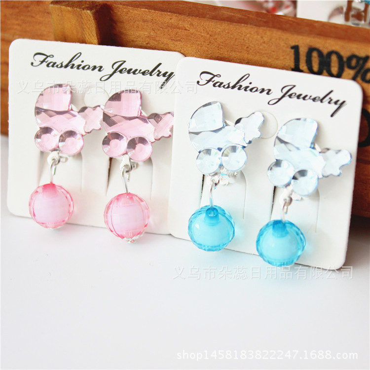 Cartoon Style Heart Shape Flower Arylic Handmade Kid's Drop Earrings 1 Pair display picture 20