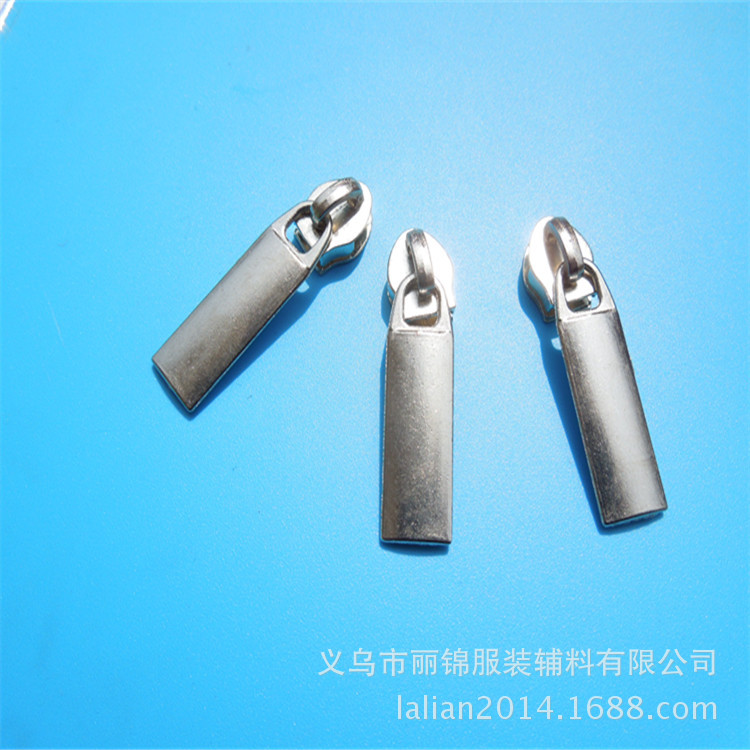 direct deal 5# nylon Light board Metal Zipper head Zinc alloy Luggage and luggage zipper Slider wholesale