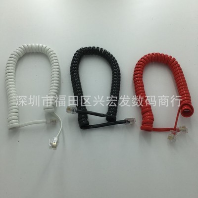 Best Sellers 4-core Telephone curve Telephone receiver line 4P4C Telephone curve Phone drifted line Handle Line