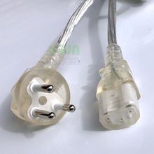 透明電源線 國標澳歐英日規泰國美式 23芯二三插透明AC插頭延長線
