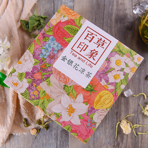 Gold and Silver Vine Iced Tea Combo Flower Tea Wholesale Tea Bag Processing Licorice Gold and Silver Vine Mulberry Tea Gift Box Live Streaming Dropshipping