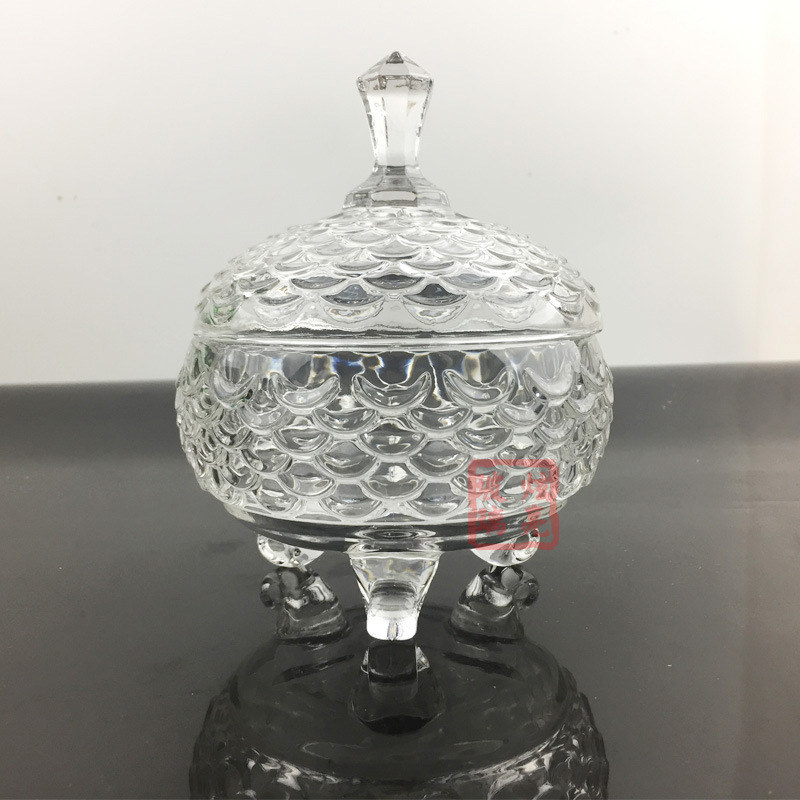 三角鱼鳞糖果盅-5