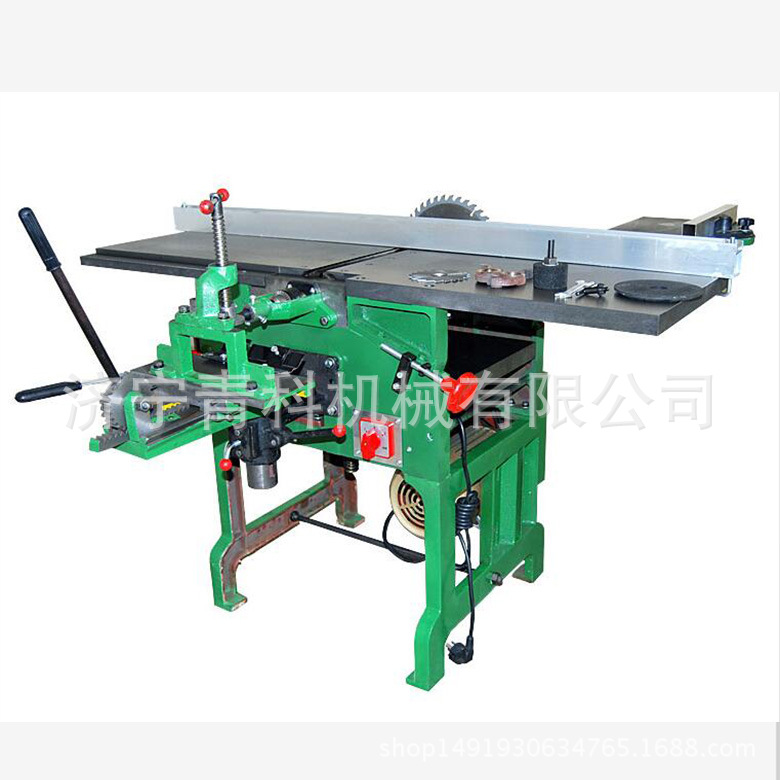 木板开榫槽机 台式电锯机 三合一木工台刨机 300型木工压刨机