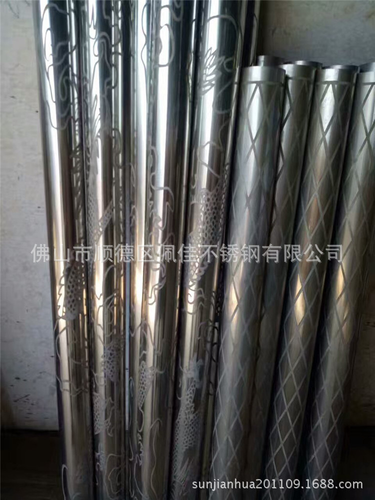 南通不锈钢管 表面 腐蚀 蚀刻 花纹 不锈钢管 腐蚀 花纹 电镀加工
