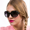 Retro classic elegant sunglasses, fashionable glasses with bow