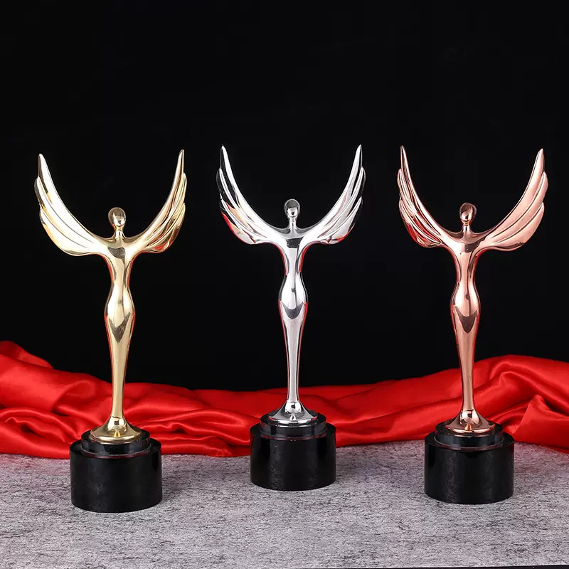 金属奖杯金银铜天使奖杯选美比赛美妆大赛模特比赛颁奖礼品