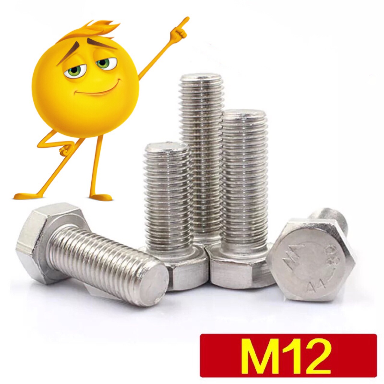 m12*120-260系列 304不锈钢DIN933全牙外六角螺栓 正德标六角螺丝