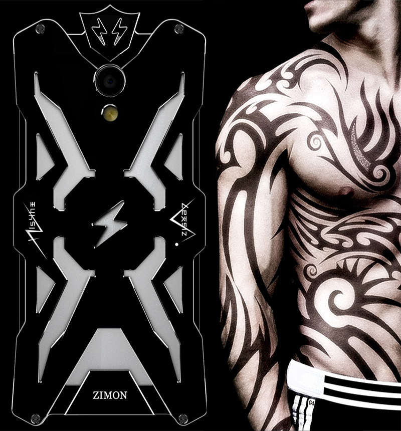 SIMON THOR Aviation Aluminum Alloy Shockproof Armor Metal Case Cover for MEIZU M6