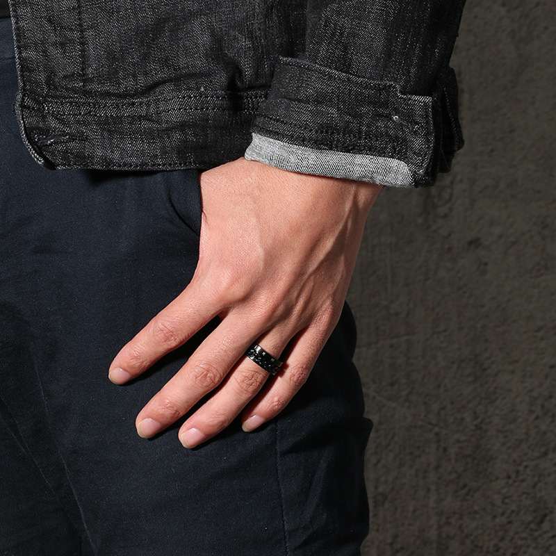 Fashion Letter Titanium Steel Rings Plating Stainless Steel Rings