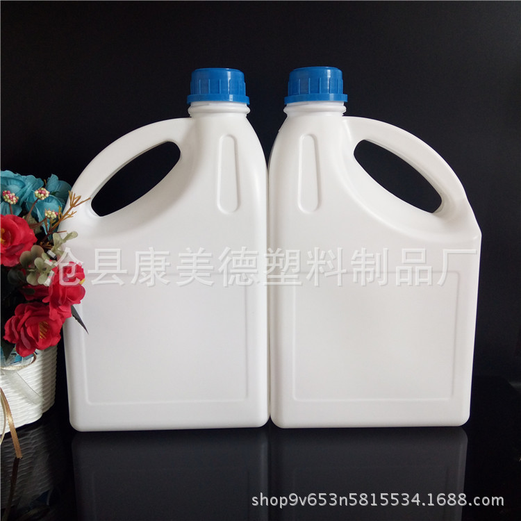 厂家批发2.5L机油壶 防冻液塑料壶 2.5升防盗盖 手提塑料瓶 爆款