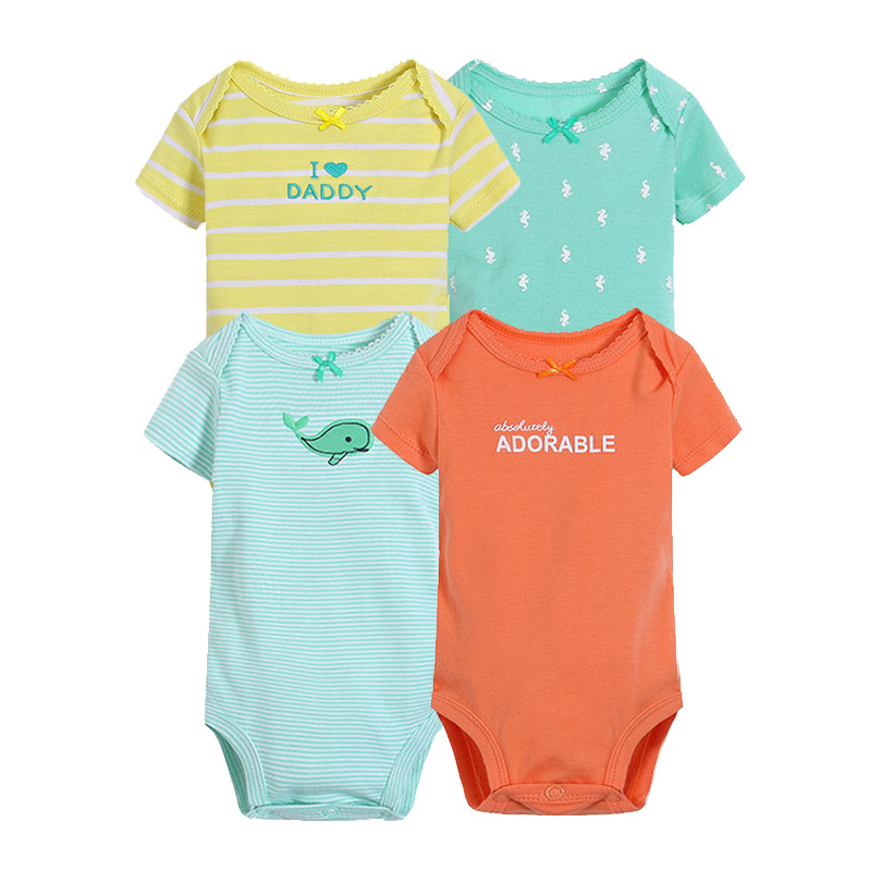 Long-sleeved Mixed Color Triangle Romper Romper Suit display picture 5