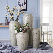 新款景德镇欧式陶瓷花瓶四件套 大号创意落地花瓶客厅摆件批发