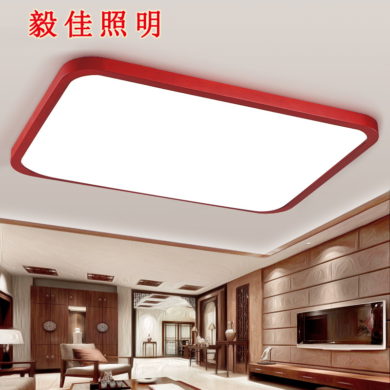 rectangular antique acrylic oak lamp for living room for bedroom