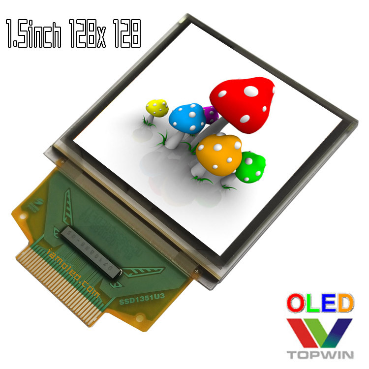 1.5寸彩色1.5英寸oled液晶显示屏topwin拓微科技UG-2828GDEDF11