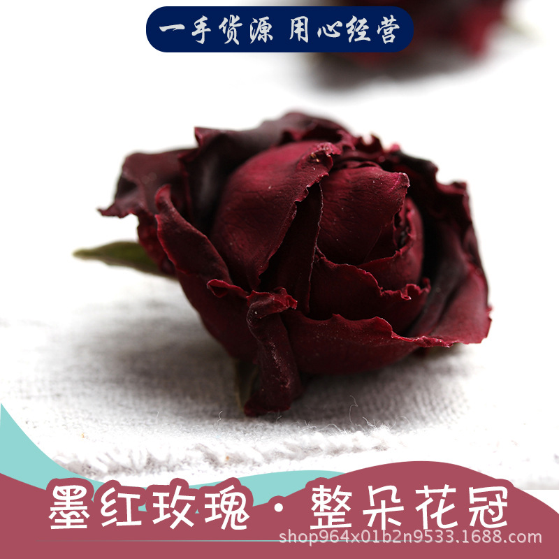 批发2021年新货头茬干花云南墨红玫瑰新花烤干冻干食用花果茶